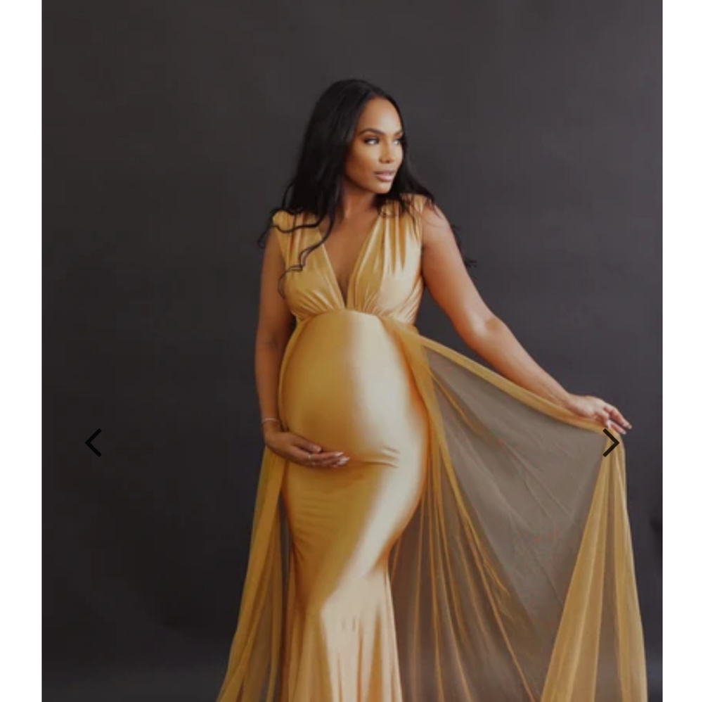 Gold Chic Bump Isabella Materniyy Gown